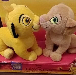 Disney The Lion King Simba & Nala Plush Pair - Yellow and Brown